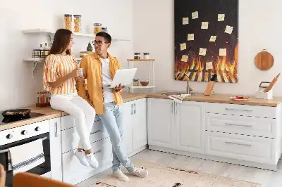 Tablica korkowa Grillowe płomienie