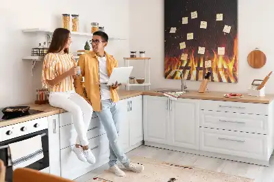Tablica korkowa Grillowe płomienie