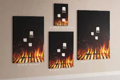 Tablica korkowa Grillowe płomienie