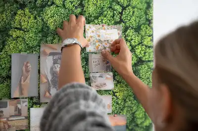 Tablica korkowa z nadrukiem leśna natura drzewa