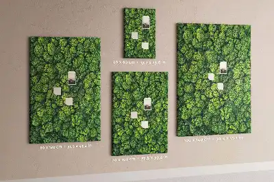 Tablica korkowa z nadrukiem leśna natura drzewa