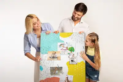 Tablica korkowa z abstrakcyjnym wzorem Doodle