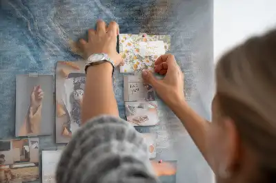 Tablica korkowa z wzorem marmuru