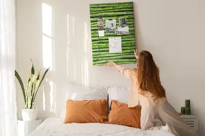 Tablica korkowa z maty bambusowej na ścianę