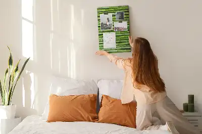 Tablica korkowa z maty bambusowej na ścianę