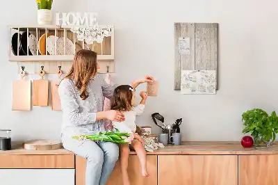 Tablica korkowa z motywem drewnianego parkietu