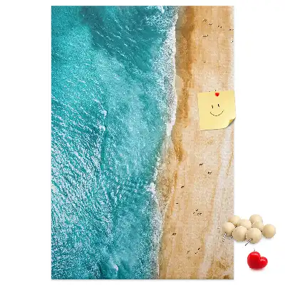 Kolorowa tablica korkowa Nadmorska plaża