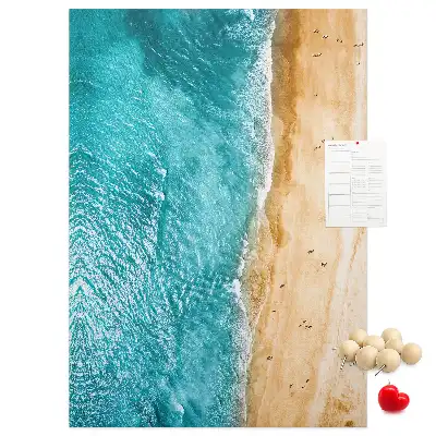 Kolorowa tablica korkowa Nadmorska plaża