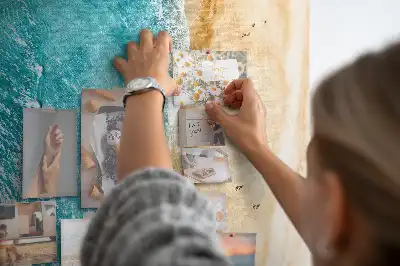 Kolorowa tablica korkowa Nadmorska plaża