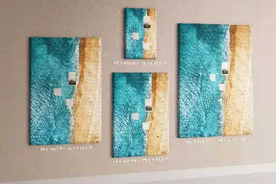 Kolorowa tablica korkowa Nadmorska plaża
