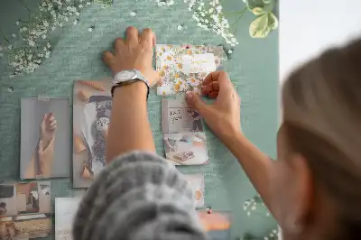 Tablica korkowa Bukiet gipsówki