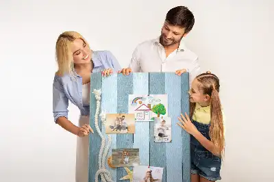 Tablica korkowa Morskie akcesoria na deskach