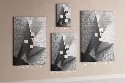 Tablica korkowa z motywem abstrakcyjnej geometrii