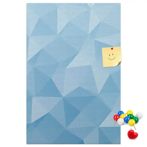 Tablica korkowa z motywem geometrycznym
