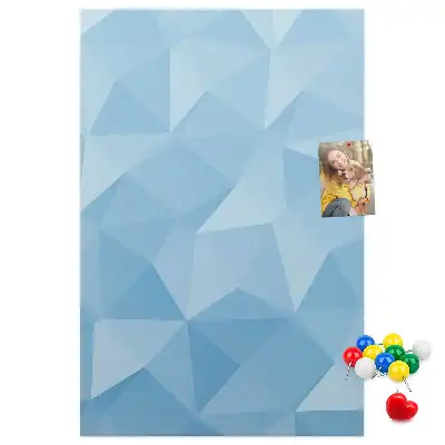 Tablica korkowa z motywem geometrycznym