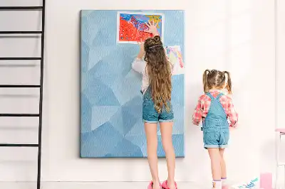 Tablica korkowa z motywem geometrycznym