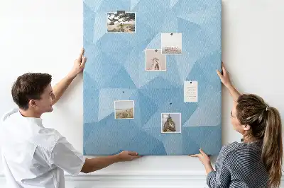 Tablica korkowa z motywem geometrycznym
