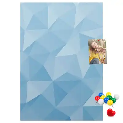 Tablica korkowa z motywem geometrycznym