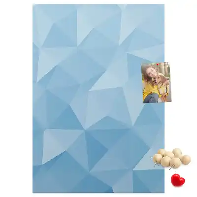 Tablica korkowa z motywem geometrycznym