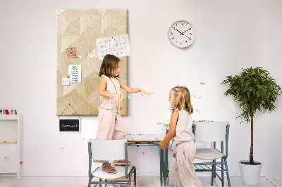 Tablica korkowa z motywem liniowym