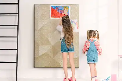 Tablica korkowa z motywem liniowym