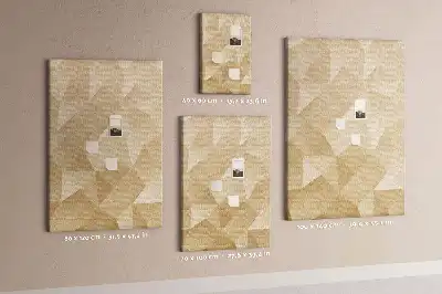Tablica korkowa z motywem liniowym