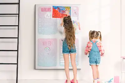 Tablica korkowa z motywem jednorożca