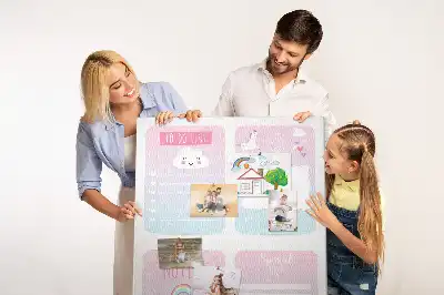 Tablica korkowa z motywem jednorożca
