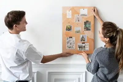 Tablica korkowa Abstrakcja z trójkątów