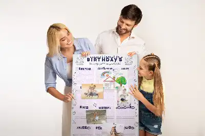 Tablica korkowa z planerem urodzinowym