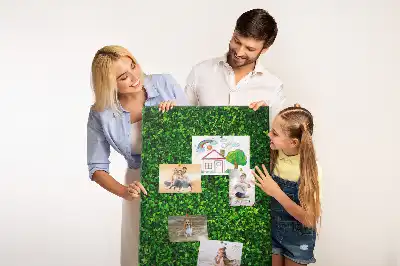 Kolorowa tablica korkowa Ogrodzenie w liściach
