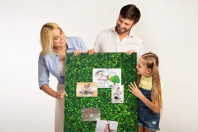 Kolorowa tablica korkowa Ogrodzenie w liściach