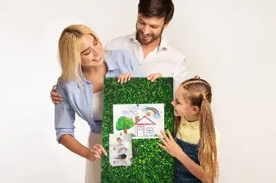 Kolorowa tablica korkowa Ogrodzenie w liściach