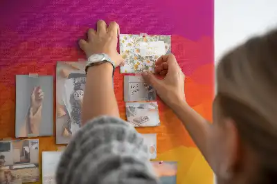 Kolorowa tablica korkowa Wschodzące słońce gradient