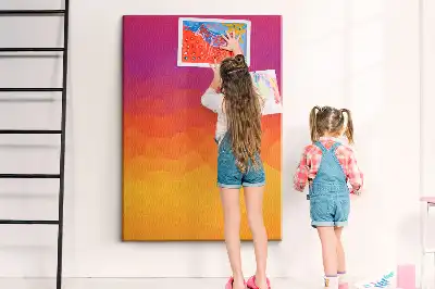 Kolorowa tablica korkowa Wschodzące słońce gradient