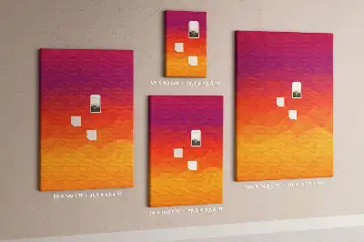 Kolorowa tablica korkowa Wschodzące słońce gradient