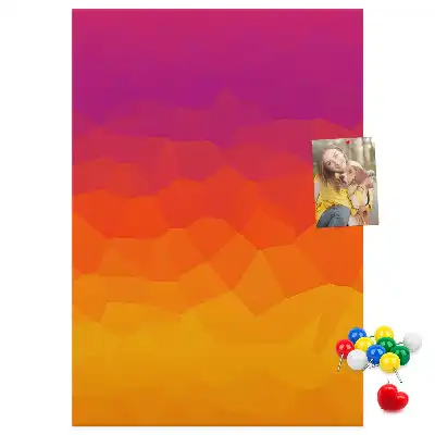 Kolorowa tablica korkowa Wschodzące słońce gradient