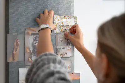 Kolorowa tablica korkowa Abstrakcyjne szare fale