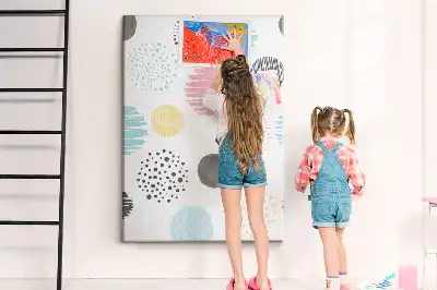 Kolorowa tablica korkowa Kolorowe okręgi