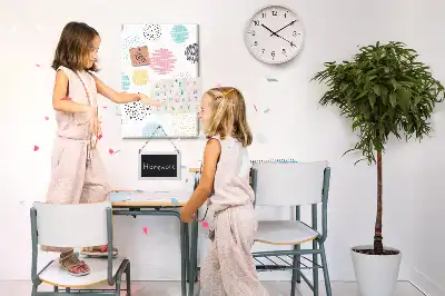 Kolorowa tablica korkowa Kolorowe okręgi