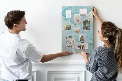 Dekoracyjna tablica korkowa z nadrukiem tekstury marmuru