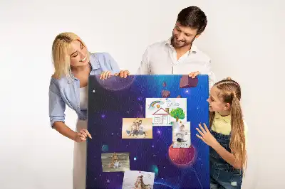Tablica korkowa Kosmiczna sztuka