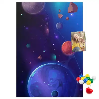 Tablica korkowa Kosmiczna sztuka