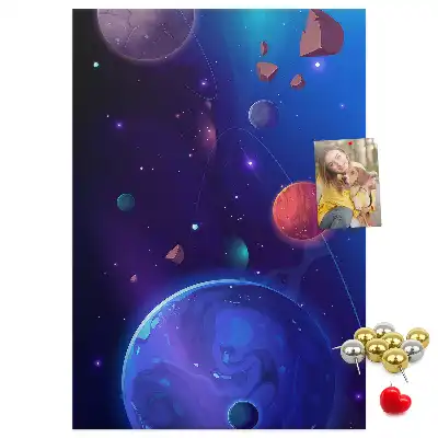 Tablica korkowa Kosmiczna sztuka