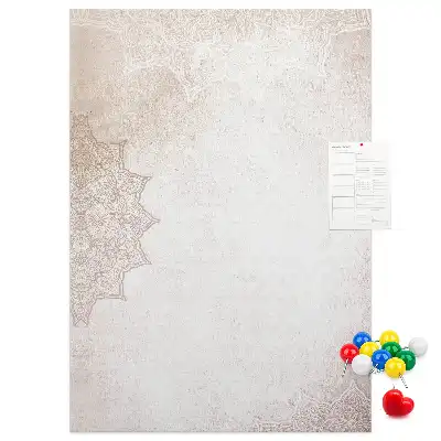 Tablica korkowa z wzorem mandali