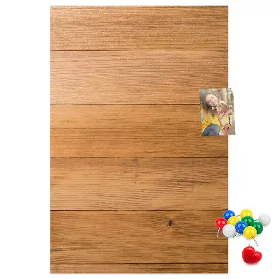 Tablica korkowa z drewnianych paneli