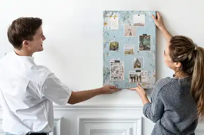 Tablica korkowa Kwiaty na brzegach