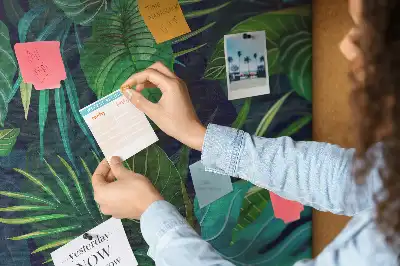 Tablica korkowa Duże liście egzotyczne