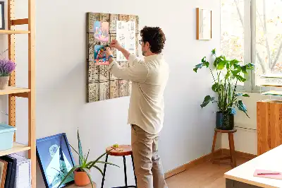 Tablica korkowa z motywem korków od wina