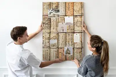 Tablica korkowa z motywem korków od wina